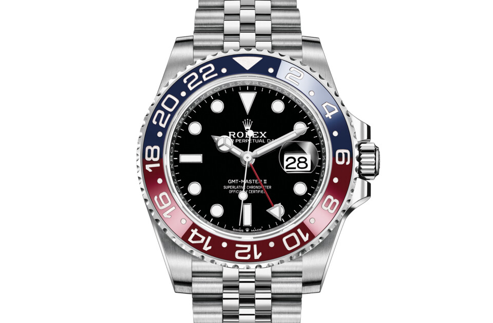 Rolex GMT‑Master II en Acier Oystersteel M126710BLRO-0001 chez Lassaussois