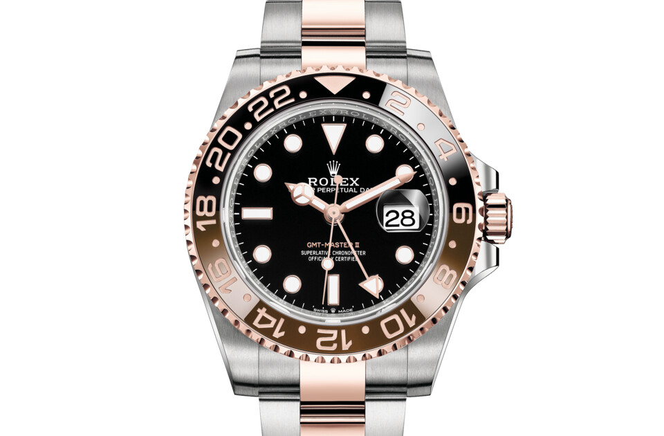 Rolex GMT‑Master II in Everose Rolesor - combination of Oystersteel and Everose gold M126711CHNR-0002 at The Vault