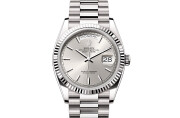 Rolex Day‑Date 36 in 18 ct white gold M128239-0005 at Ferret