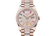 Rolex Day‑Date 36 in 18 ct Everose gold M128345RBR-0043 at ACRE