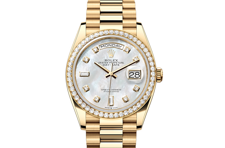 Rolex Day‑Date 36 en or jaune 18 ct M128348RBR-0017 chez Raynal