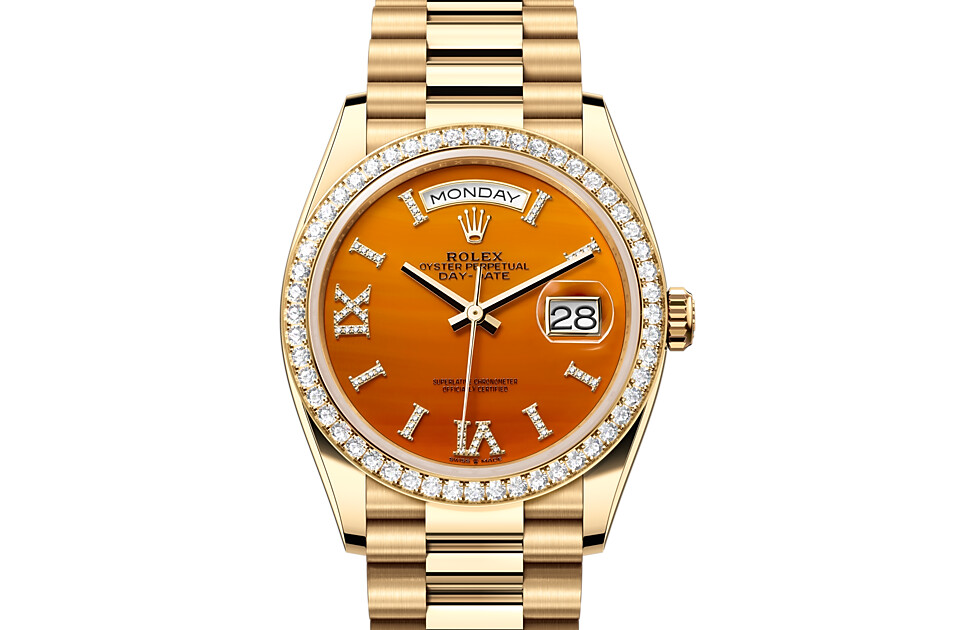 Rolex Day‑Date 36 in 18 ct yellow gold M128348RBR-0049 at Dubail