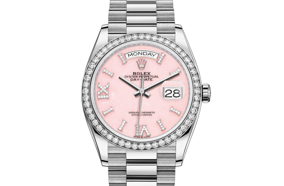 Rolex Day‑Date 36 in 18 ct white gold M128349RBR-0008 at ACRE