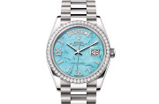 Rolex Day‑Date 36 in 18 ct white gold M128349RBR-0031 at Frayssinet Joaillier