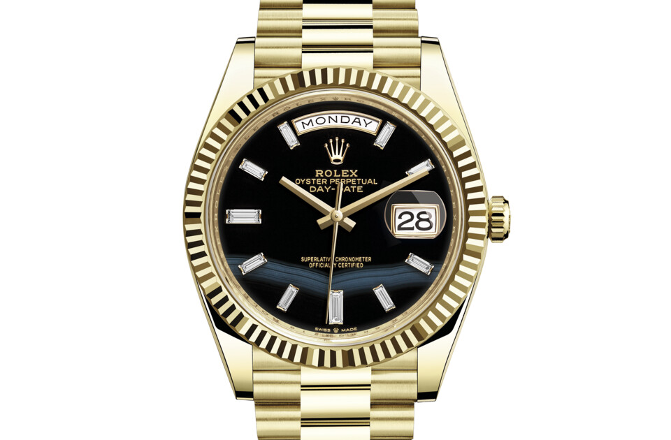 Rolex Day‑Date 40 in 18 ct yellow gold M228238-0059 at Ferret