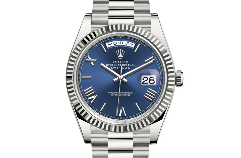 Rolex Day‑Date 40 in 18 ct white gold M228239-0007 at ACRE