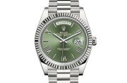 Rolex Day‑Date 40 in 18 ct white gold M228239-0033 at The Vault