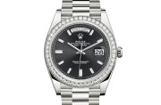 Rolex Day‑Date 40 in 18 ct white gold M228349RBR-0003 at Felopateer Palace