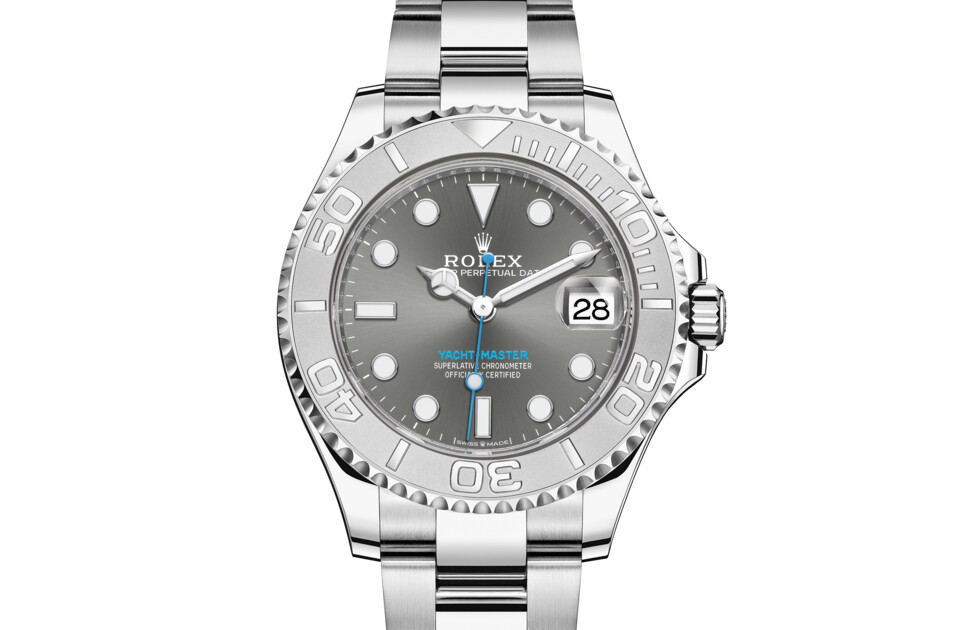 Rolex Yacht‑Master 37 in Rolesium - combination of Oystersteel and platinum M268622-0002 at The Vault