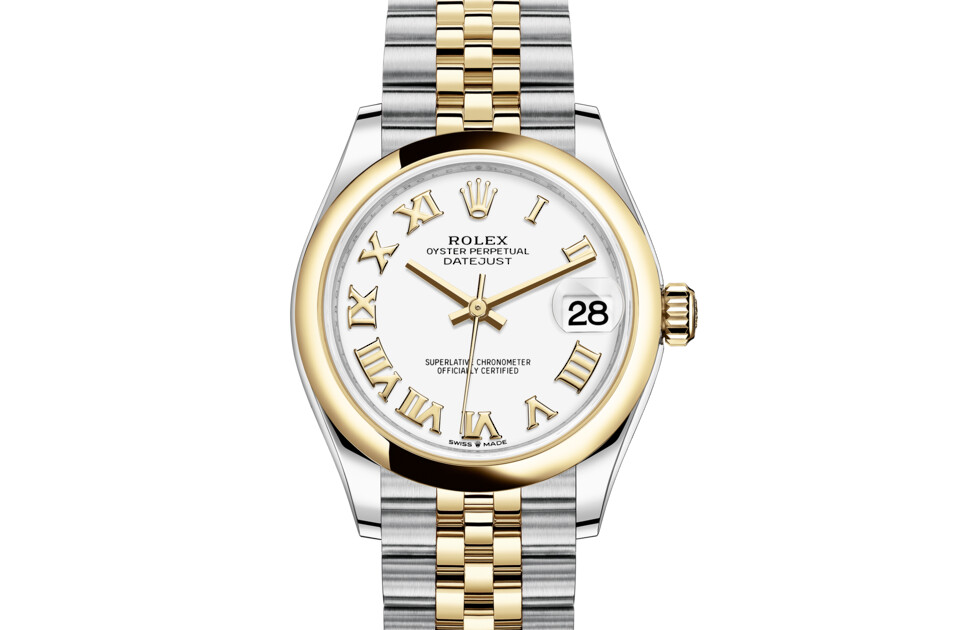 Rolex Datejust 31 in Yellow Rolesor - combination of Oystersteel and yellow gold M278243-0002 at The Vault
