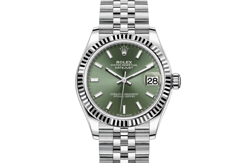 Rolex Datejust 31 in White Rolesor - combination of Oystersteel and white gold M278274-0018 at The Vault