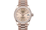 Rolex Datejust 31 in 18 ct Everose gold M278285RBR-0025 at DOUX Joaillier