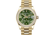Rolex Datejust 31 in 18 ct yellow gold M278288RBR-0038 at Felopateer Palace