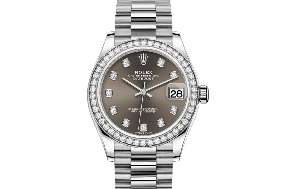 Rolex Datejust 31 in 18 ct white gold M278289RBR-0006 at Ferret