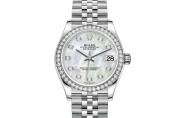 Rolex Datejust 31 in White Rolesor - combination of Oystersteel and white gold M278384RBR-0008 at The Vault