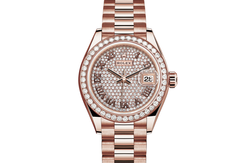 Rolex Lady‑Datejust in 18 ct Everose gold M279135RBR-0021 at Dubail