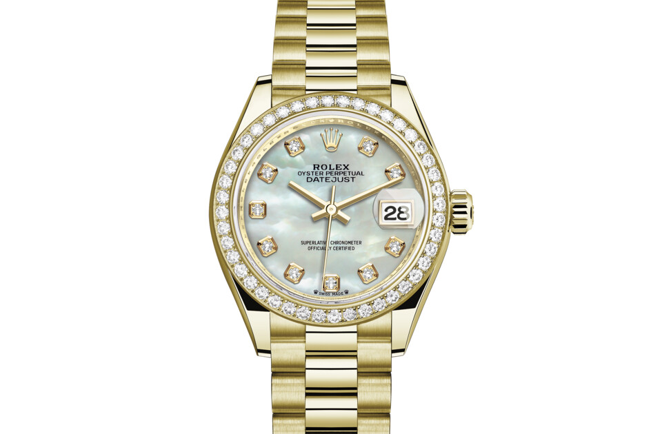 Rolex Lady‑Datejust en or jaune 18 ct M279138RBR-0015 chez Hardy