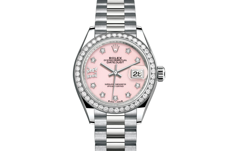 Rolex Lady‑Datejust in 18 ct white gold M279139RBR-0002 at Felopateer Palace