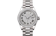 Rolex Lady‑Datejust in 18 ct white gold M279139RBR-0014 at Felopateer Palace