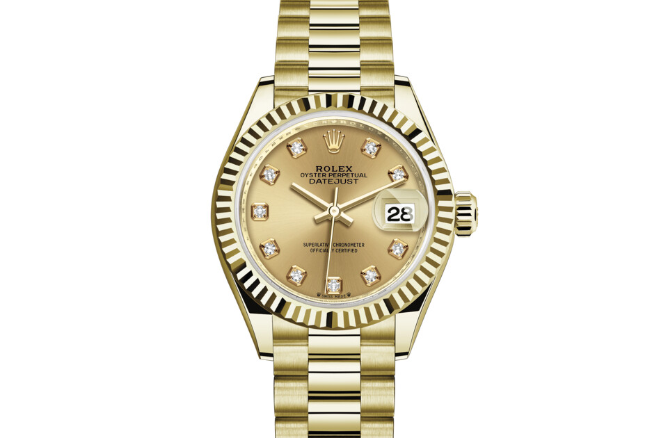 Rolex Lady‑Datejust en or jaune 18 ct M279178-0017 chez Frayssinet Joaillier