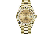Rolex Lady‑Datejust en or jaune 18 ct M279178-0017 chez Dubail