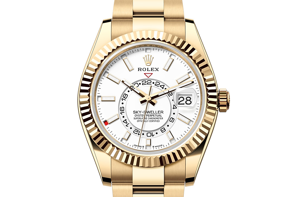 Rolex Sky-Dweller en or jaune 18 ct M336938-0003 chez Dubail