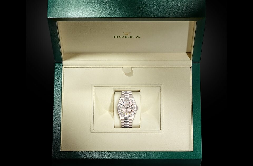 Rolex Day‑Date 36 en Or Everose 18 ct M128345RBR-0043 chez Lombard Joaillier - vue 3