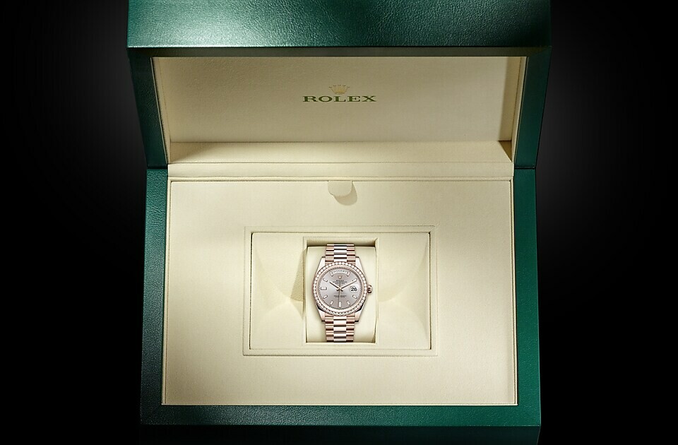 Rolex Day‑Date 40 en Or Everose 18 ct M228345RBR-0007 chez Dubail - vue 3
