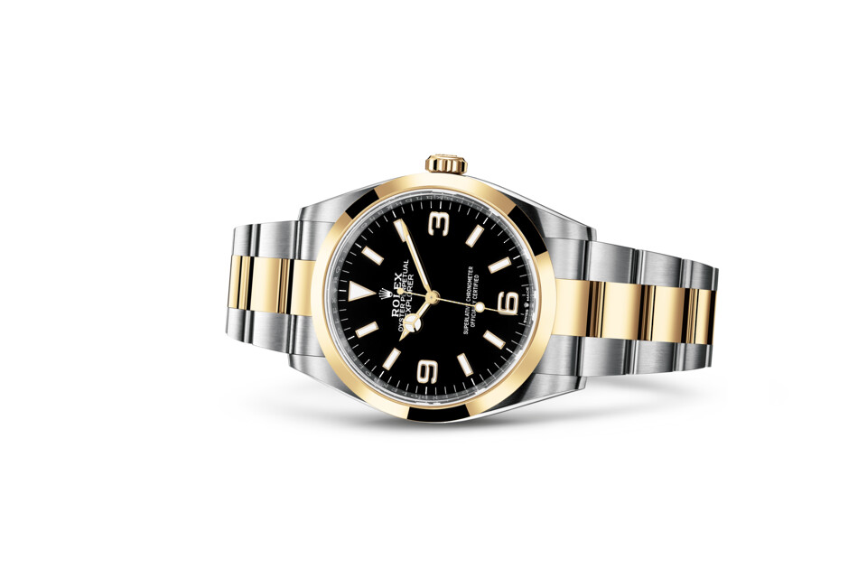 Rolex Explorer 36 in Yellow Rolesor - combination of Oystersteel and yellow gold M124273-0001 at Raynal - view 2