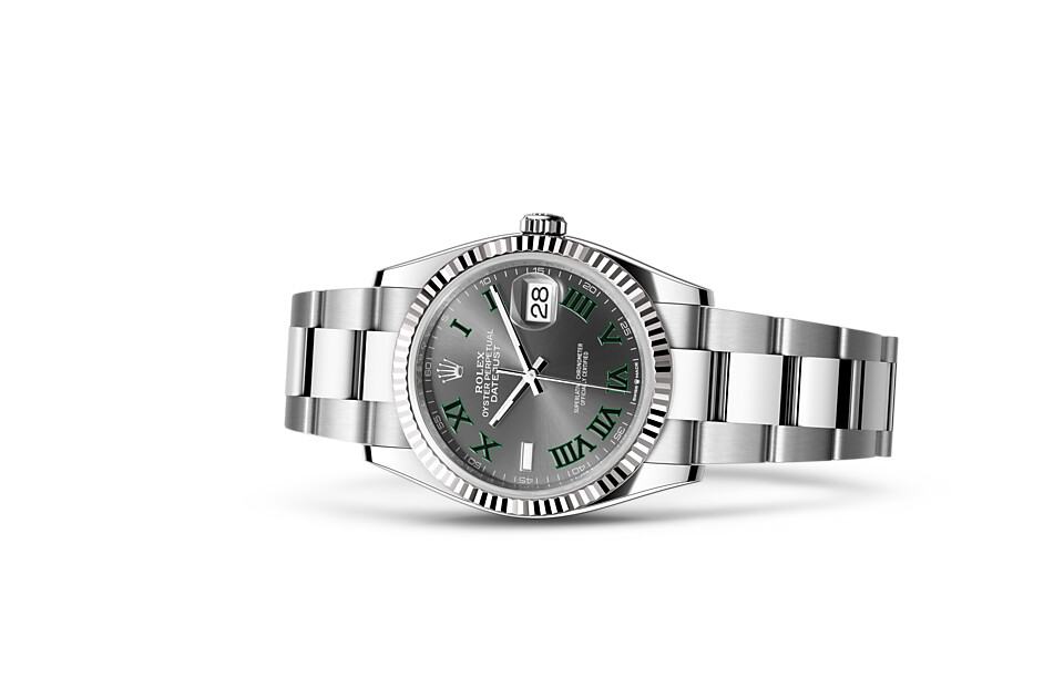 Rolex Datejust 36 in White Rolesor - combination of Oystersteel and white gold M126234-0046 at Ferret - view 2