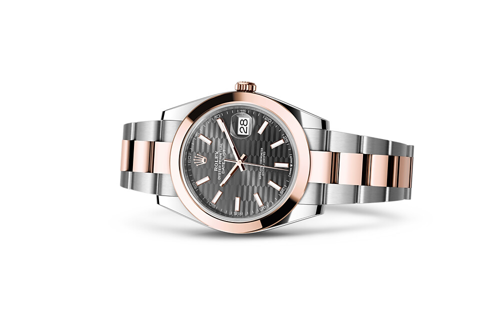 Rolex Datejust 41 in Everose Rolesor - combination of Oystersteel and Everose gold M126301-0019 at Dubail - view 2