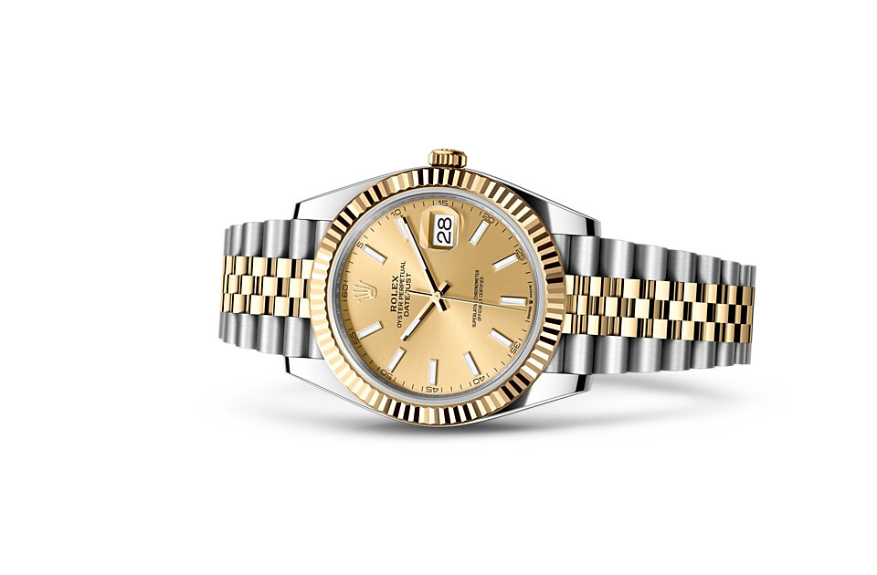 Rolex Datejust 41 in Yellow Rolesor - combination of Oystersteel and yellow gold M126333-0010 at Dubail - view 2