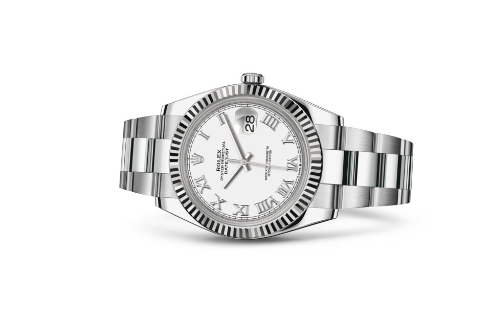 Rolex Datejust 41 in White Rolesor - combination of Oystersteel and white gold M126334-0023 at Ferret - view 2
