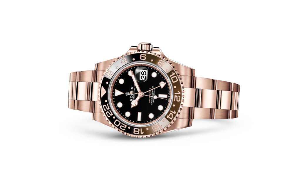 Rolex GMT‑Master II in 18 ct Everose gold M126715CHNR-0001 at The Vault - view 2