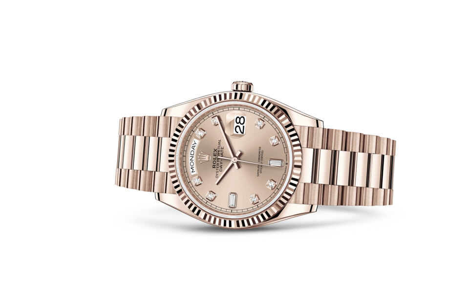 Rolex Day‑Date 36 en Or Everose 18 ct M128235-0009 chez Raynal - vue 2