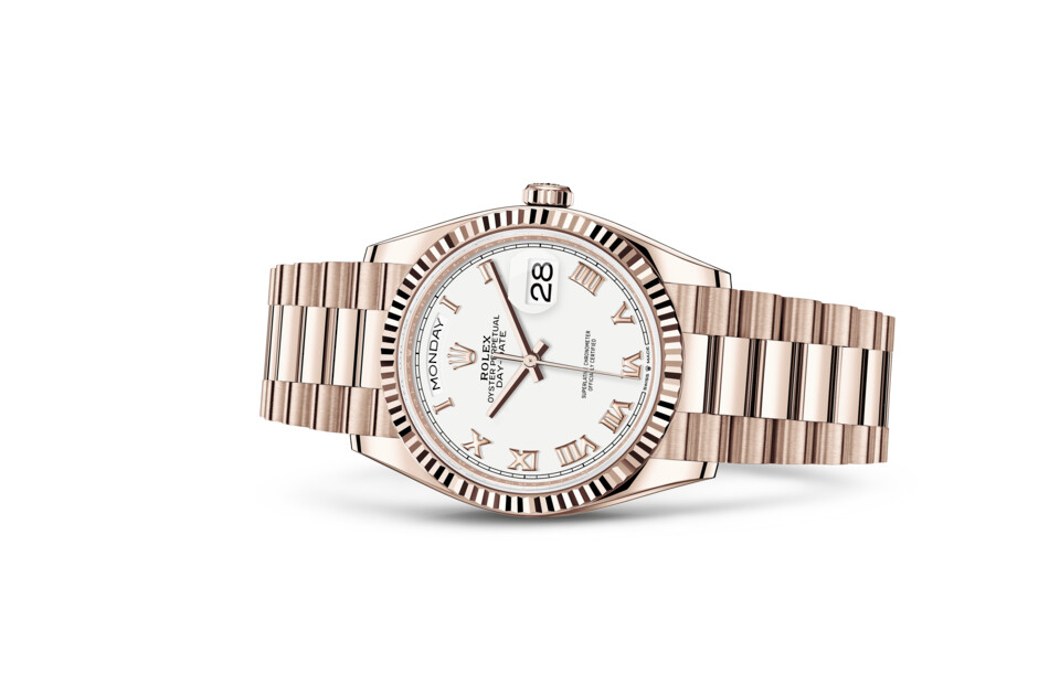 Rolex Day‑Date 36 en Or Everose 18 ct M128235-0052 chez Raynal - vue 2