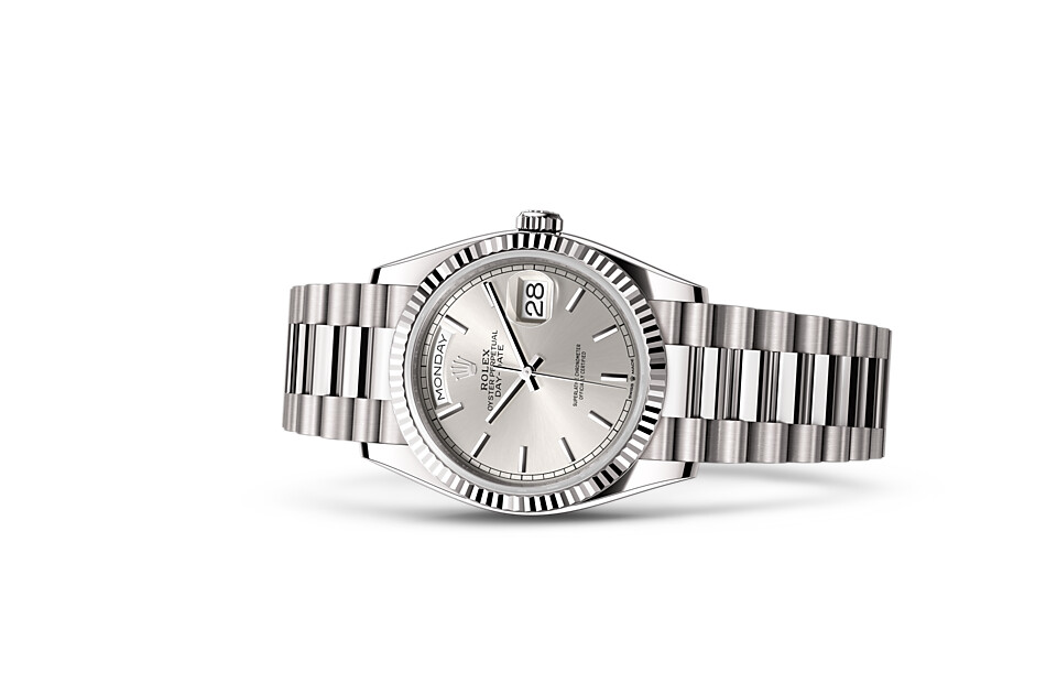 Rolex Day‑Date 36 in 18 ct white gold M128239-0005 at Felopateer Palace - view 2