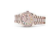 Rolex Day‑Date 36 in 18 ct Everose gold M128345RBR-0043 at The Vault - view 2