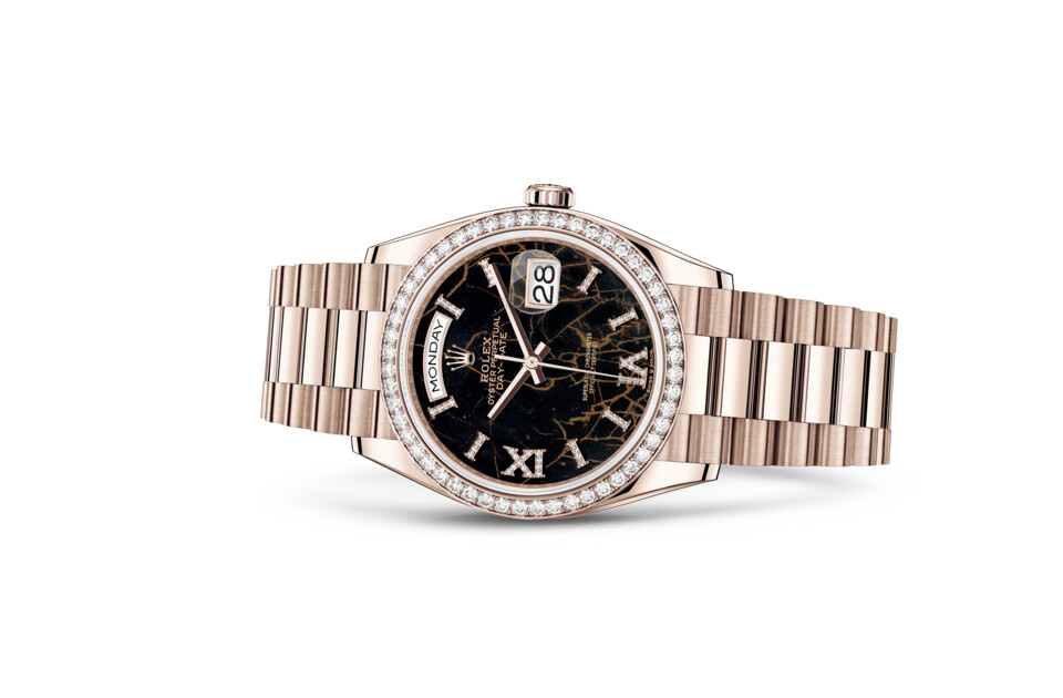 Rolex Day‑Date 36 en Or Everose 18 ct M128345RBR-0044 chez Raynal - vue 2