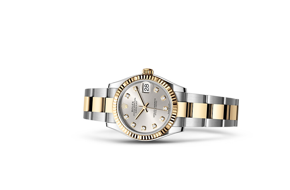 Rolex Datejust 31 in Yellow Rolesor - combination of Oystersteel and yellow gold M278273-0019 at Dubail - view 2
