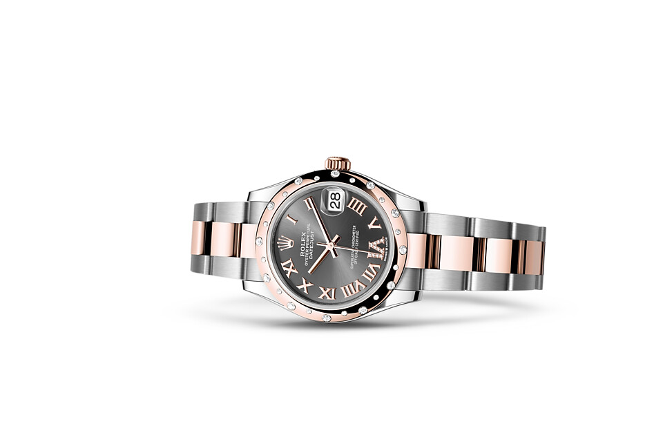 Rolex Datejust 31 in Everose Rolesor - combination of Oystersteel and Everose gold M278341RBR-0029 at The Vault - view 2