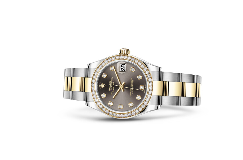 Rolex Datejust 31 in Yellow Rolesor - combination of Oystersteel and yellow gold M278383RBR-0021 at Felopateer Palace - view 2