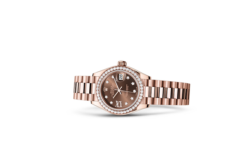 Rolex Lady‑Datejust in 18 ct Everose gold M279135RBR-0001 at Dubail - view 2