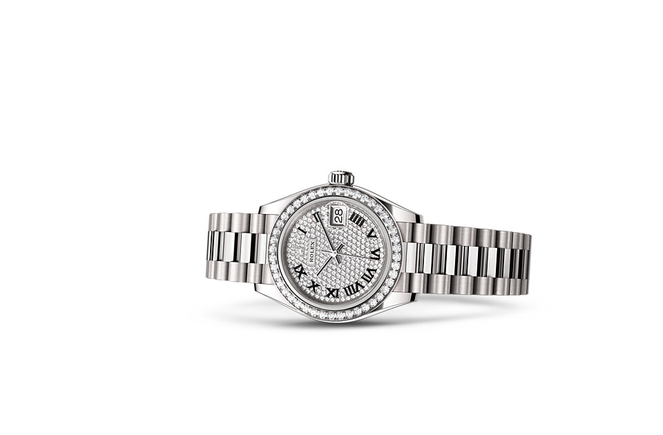 Rolex Lady‑Datejust in 18 ct white gold M279139RBR-0014 at The Vault - view 2