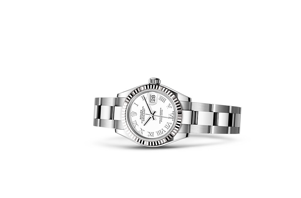 Rolex Lady‑Datejust in White Rolesor - combination of Oystersteel and white gold M279174-0020 at Raynal - view 2