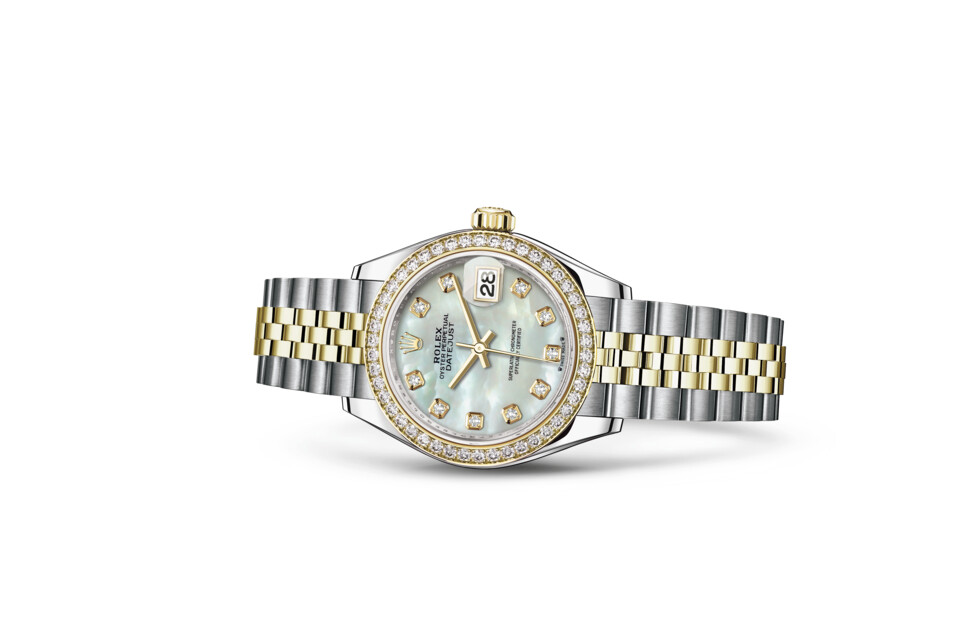 Rolex Lady‑Datejust in Yellow Rolesor - combination of Oystersteel and yellow gold M279383RBR-0019 at Dubail - view 2