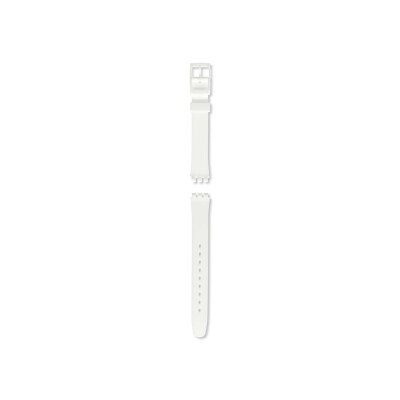 Bracelet de montre en silicone Swatch Hora Blanca