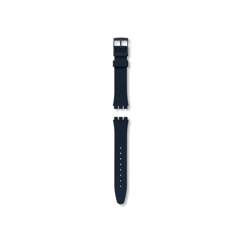 Bracelet de montre en silicone Swatch Sir Blue