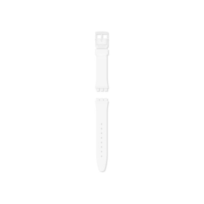 Bracelet de montre en silicone Swatch Just White Soft