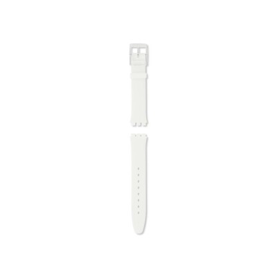 Bracelet de montre en silicone Swatch White Classiness